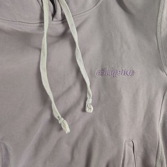 effulgence Cut & Sew Purple Rain Lavender '17 Hoodie Sweatshirt Small Streetwear - Picture 7 of 10